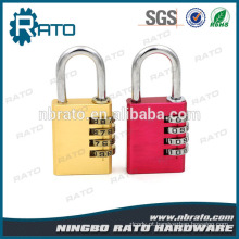 Corpo de alumínio Latão Cilindro Steel Shackle Nickel Finishing Padlock